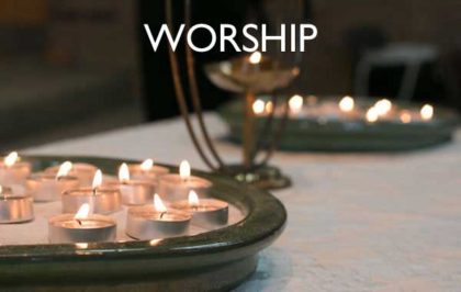 Candles for worship Picture of burning candles